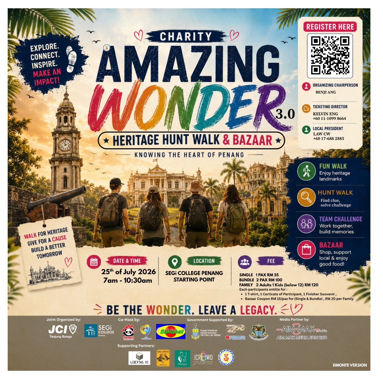 2026 Amazing Wonder — Charity Heritage Hunt Walk & Bazaar official poster