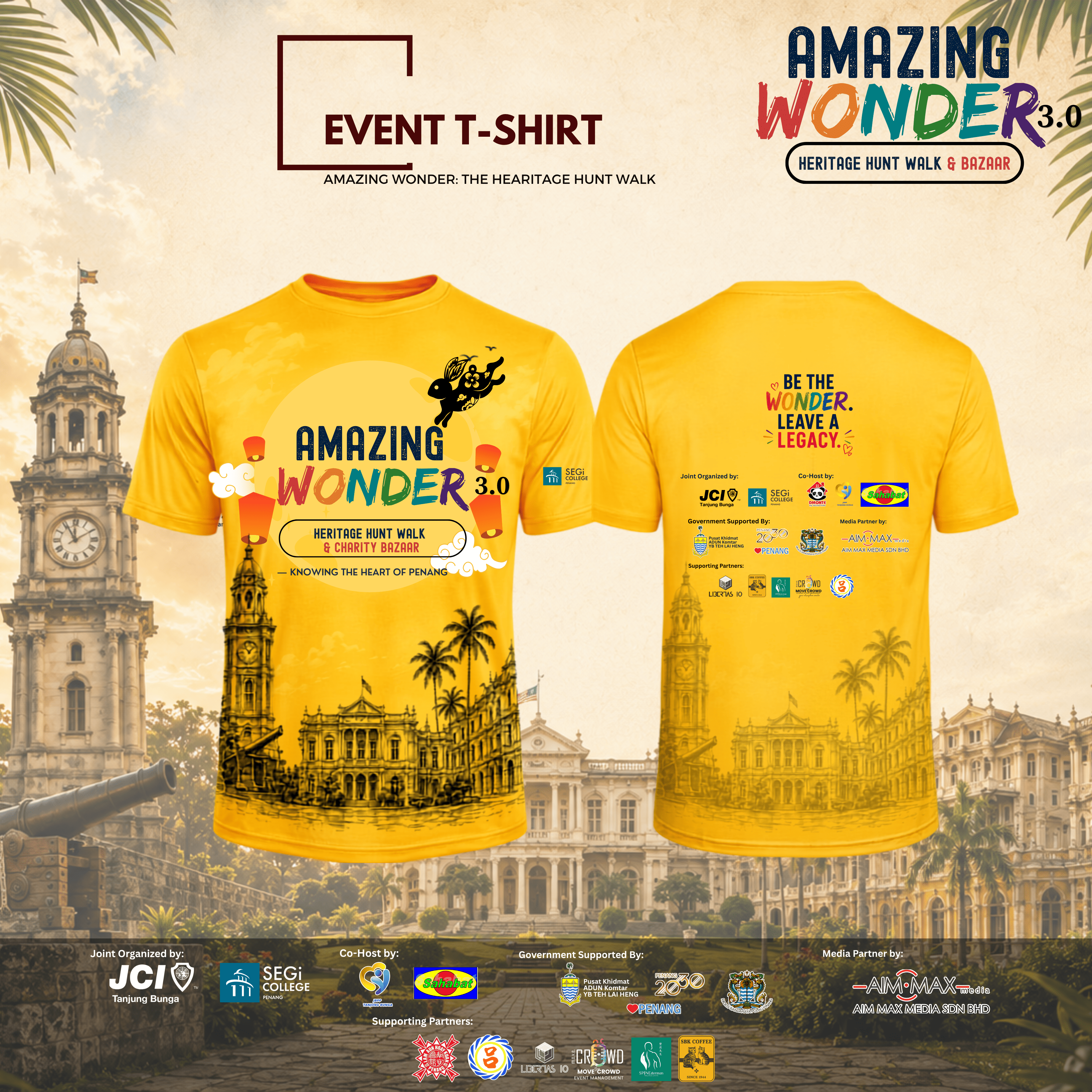 🌕【CHARITY AMAZING WONDER 3.0】🌕 T-shirt design
